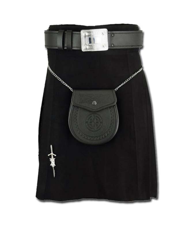 Black Tartan Kilt - Image 2