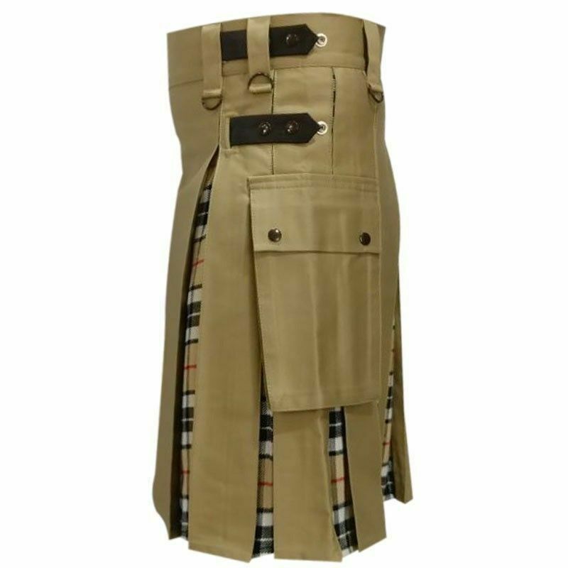 Modern-Fashion-Extendable-Brown-Camel-Tartan-Tactical-Fashion-Kilt-100-Cotton01.jpg