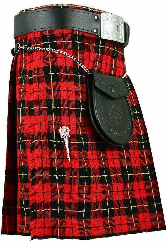 Wallace-Tartan-Scottish-Kilt-Set-Casual-Wedding-Kilts-Outfit-For-Men.jpg Wallace Tartan Kilt For Men