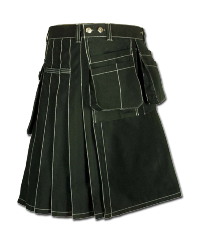 Workwear-kilt-for-Working-Men-black.jpg Black Work wear kilt for Working Men