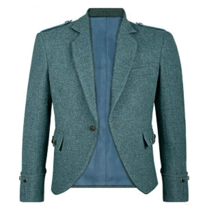 TWEED ARGYLL KILT JACKET GREEN