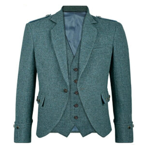 TWEED ARGYLL KILT JACKET GREEN