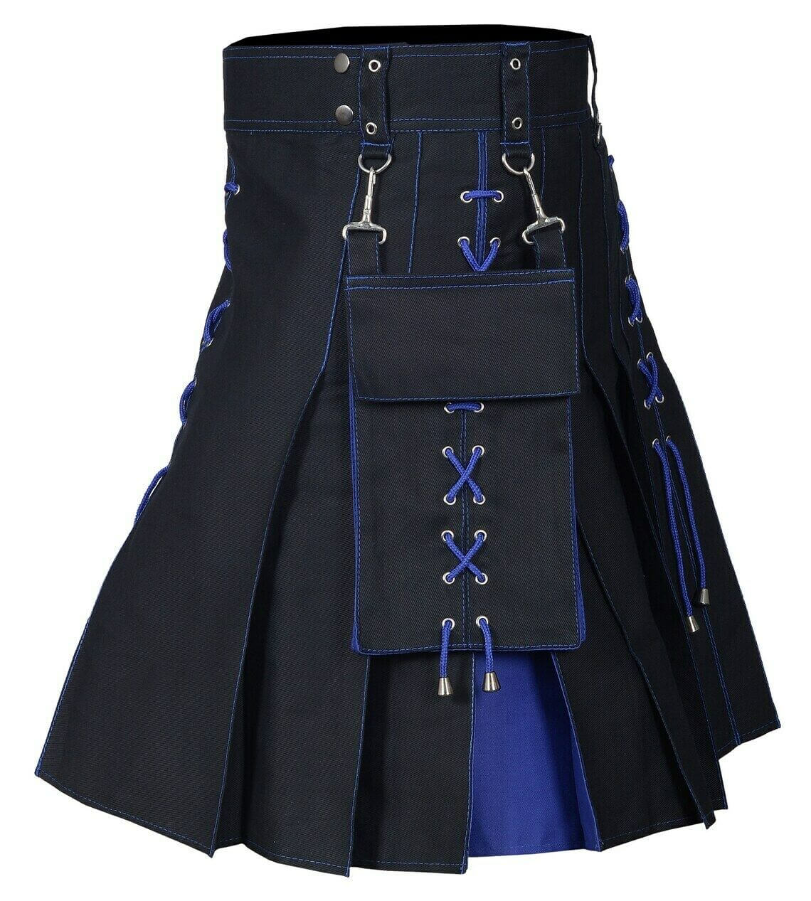 Kilts for Men, Utility Kilt, 100% Cotton Jeans Men's Kilt