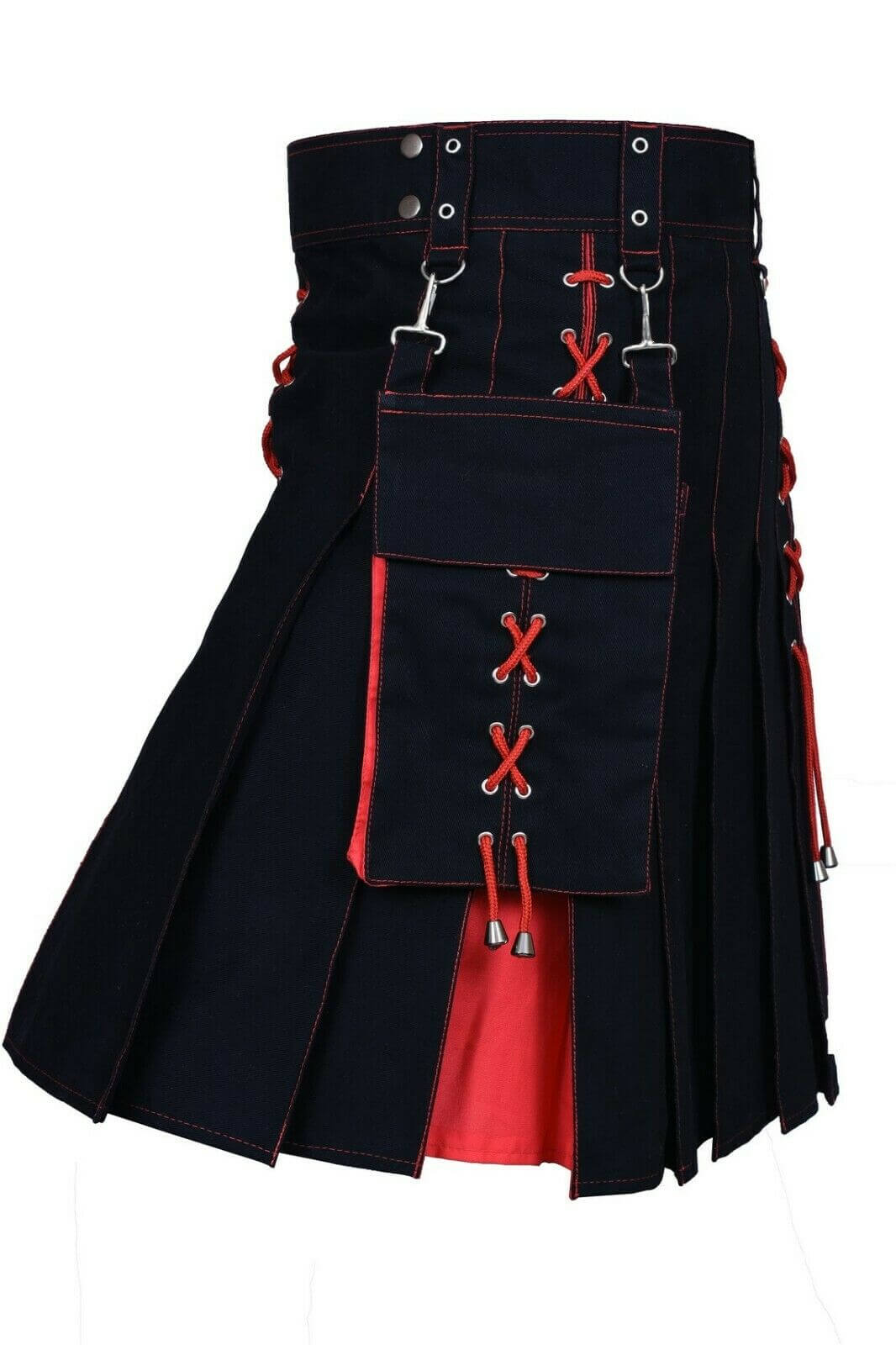 Kilts for Men, Utility Kilt, 100% Cotton Jeans Men's Kilt