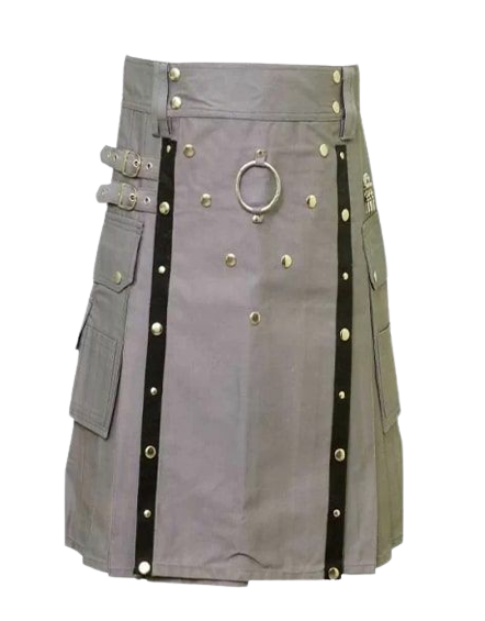 Modern Grey Utility Kilt