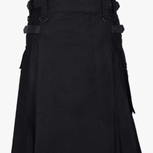 LAUTREAMONT GAULTIER BLACK UTILITY KILT