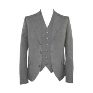 Tailored Grey Argyll and 5 buttons Waistcoat Set